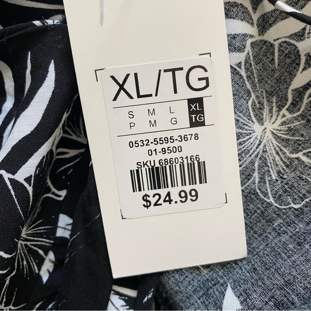 5/$25 Streetwear Society Tropical Tie-Back Dress or Swimsuit Coverup XL NWT - Picture 11 of 12